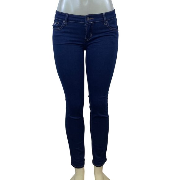 Hollister Women’s Dark Wash Denim Skinny Jeans Stretch Size 5S W27 L31 - Picture 1 of 9